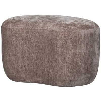 Popular organische poef taupe