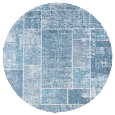 Vloerkleed Mijnen Grijs/Blauw