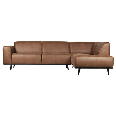 Statement hoekbank rechts chenille velvet terra