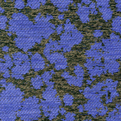 Eigentijds Cloud vloerkleed met interlaced patroon in blauw en groen