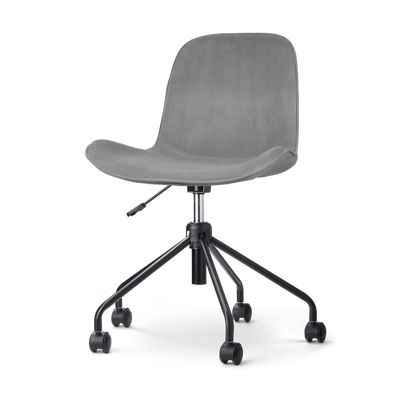 Bureaustoel Nout-Fé velvet - zwart onderstel