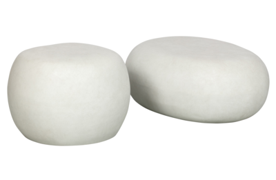 vtwonen bijzettafel Pebble betonlook wit
