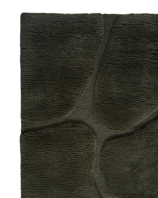 Superior Berber Vloerkleed Dark Green
