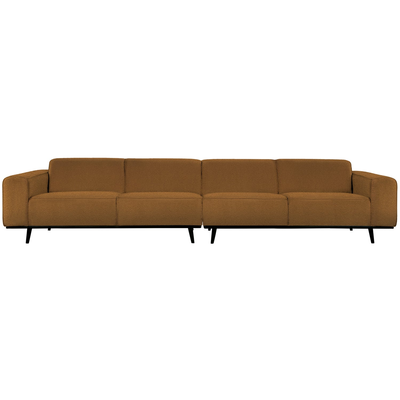 Statement xl 4-zits bank 372 cm lichtbruin melange