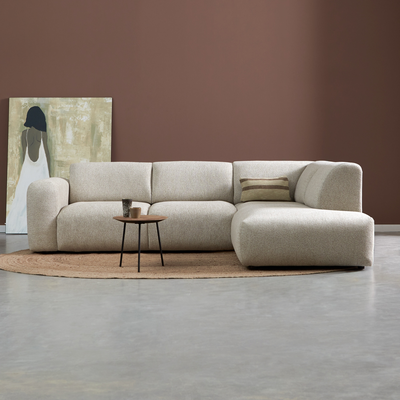 Riva Hoekbank Beige, Ottoman