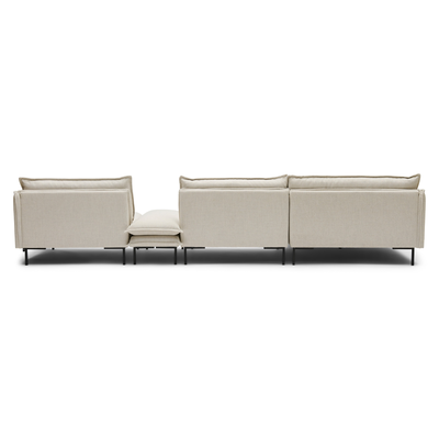 Hoekbank inclusief hocker Twin essence