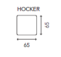 Loods 5 hocker Flame Juke