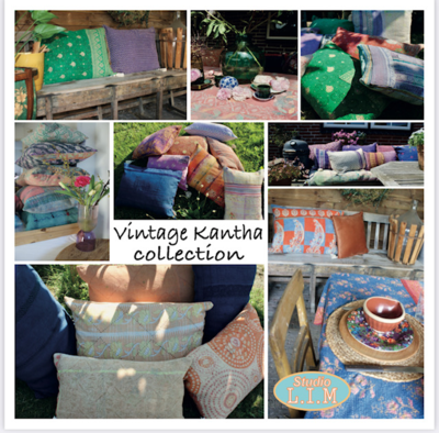 Kussen Kantha vintage 50x70 cm