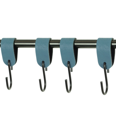 Leren S-haak hangers (set van 4)