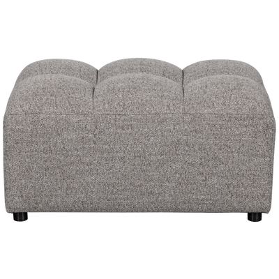 Allure hocker geweven stof donkerbruin melange