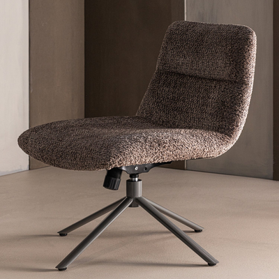 Soren verstelbare draaifauteuil wollig grijs