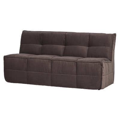 Cluster eetbankje met rugleuning boucle khaki bruin