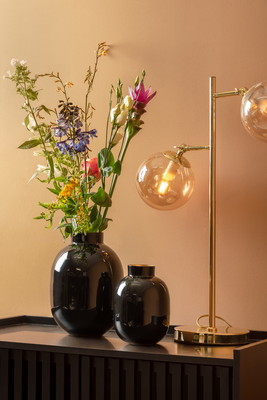 Vaas Mila Large ijzer zwart