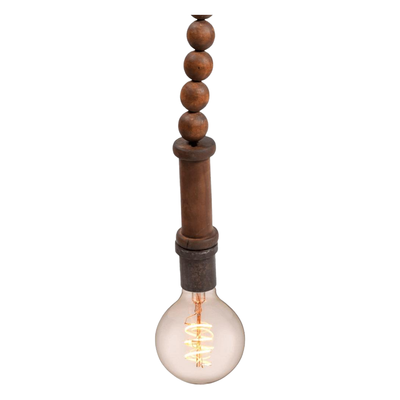 Hanglamp houten kralen uniek item