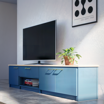Lundia Original tv kast met deuren en lade