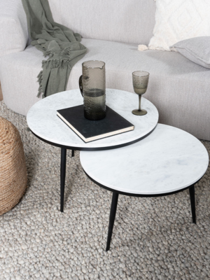 Salontafel Melle - Marmer - 55 cm