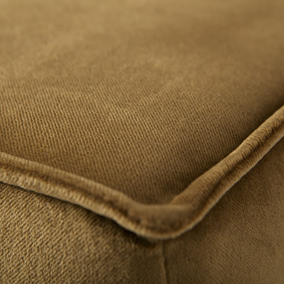 Rodeo hocker op poten velvet kastanjebruin