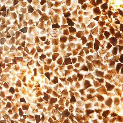 Vloerlamp Cone gold capiz