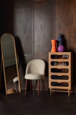 Dutchbone stoel Barbara Bouclé (set van 2)