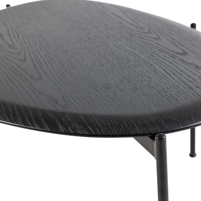 Kota salontafel 36x92x68 cm mdf/fineer zwart