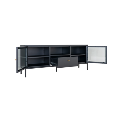Metalen tv-meubel James - 160 x 35 cm