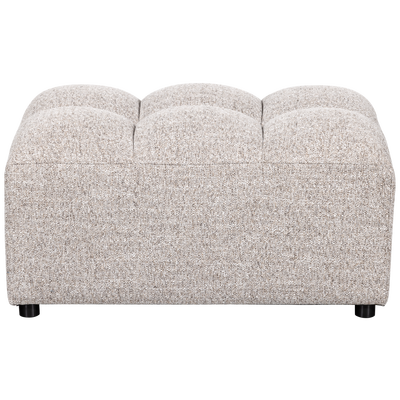 Allure hocker geweven stof donkerbruin melange