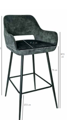 Barstoel Pim Velvet