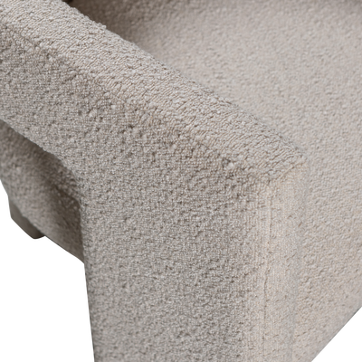 Tiwa fauteuil boucle beige