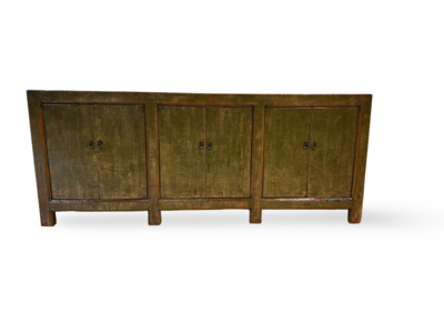 Dressoir 6 deur groen Lak