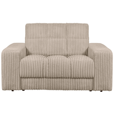 Second date loveseat velvet warmgrijs