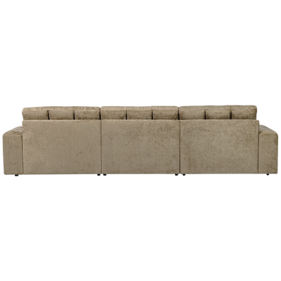 Second date chaise longue links velvet antraciet