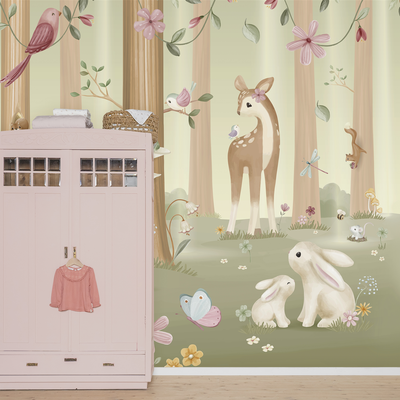 Digitaal behang Fairy Garden