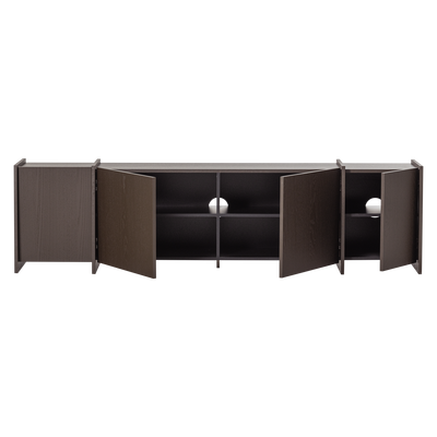 Brock tv meubel 200 cm essen fineer middenbruin [fsc]