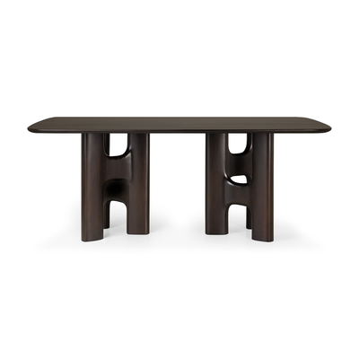 Flow eettafel - mahonie rose brown