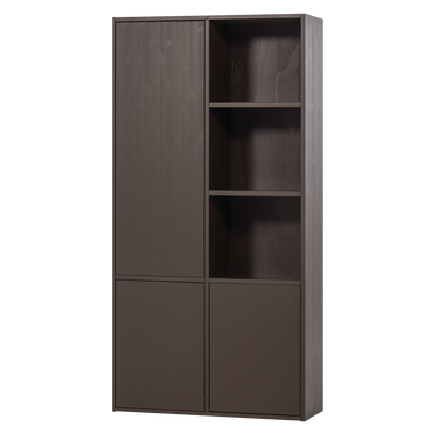 Meggy opbergkast links 108 cm grenen middenbruin [fsc]