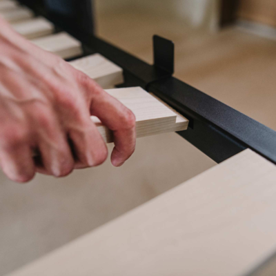 Stalen bedframe °01 | Zwart