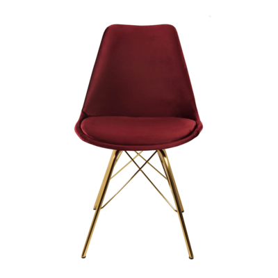 Kuipstoel Velvet goud frame