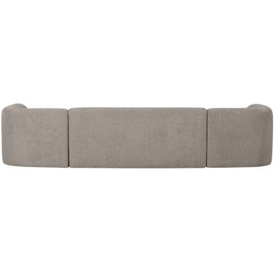 Sloping u-vorm bank off white melange