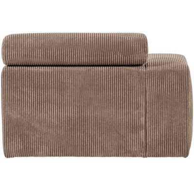 Novi chaise longue element arm links ribstof terra