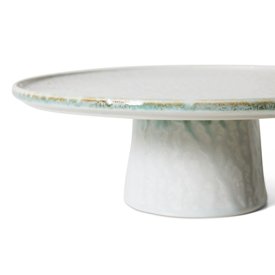 HKliving Servies 70's Ceramics taartplateau M smudge