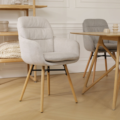 Nena-mia beige - houten onderstel