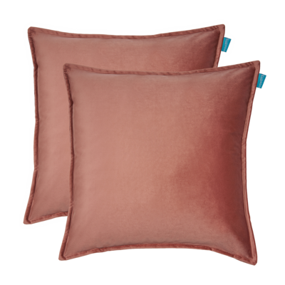 Sierkussen Fluweel uni 50x50 cm (set van 2)