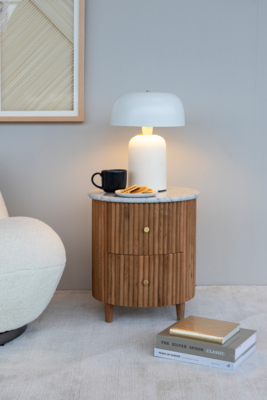 Nachtkastje Isla marmer top