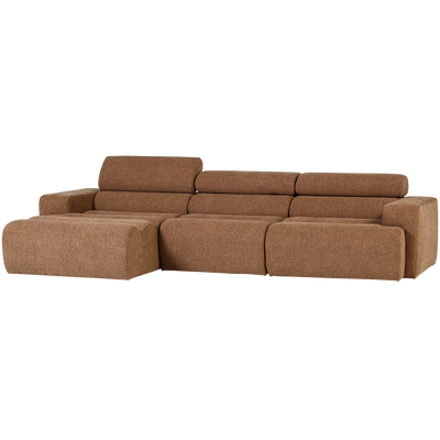 Novi chaise longue bank links oranje melange