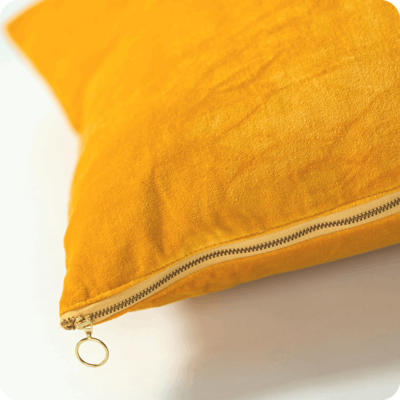 Kussen Gold Zipper