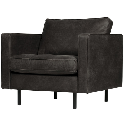 Rodeo classic fauteuil ribstof roestbruin