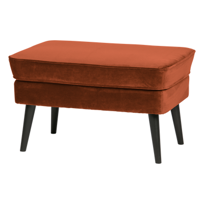 Rocco hocker velvet donkerbruin [fsc]