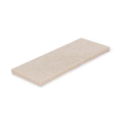 Marmer dienblad S 10x25cm - beige