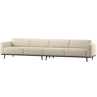 Statement xl 4-zits bank 372 cm lichtbruin melange