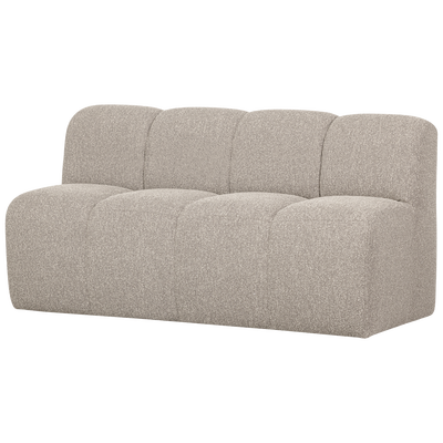 Mojo eetbank 164 cm met rugleuning ribstof roestbruin